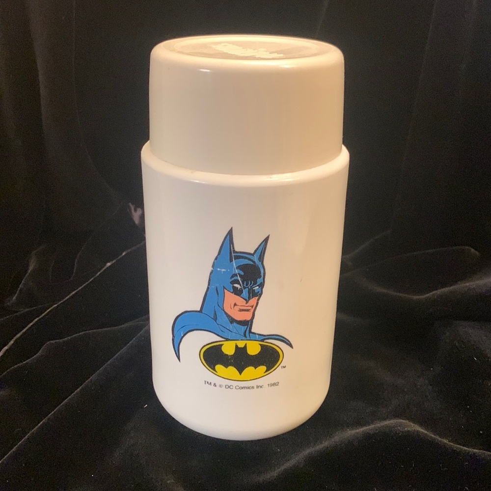 Vintage Batman Plastic Thermos Bottle